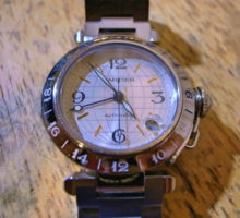 カルティエパシャCメリディアンGMTオートマティック腕時計修理