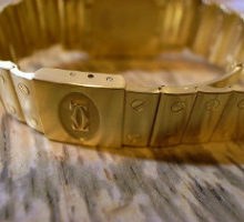 Cartierカルティエサントスクオーツ腕時計オーバーホール