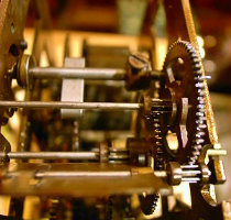 Kienzleキンツレ小型スリゲル掛時計修理