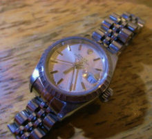 ロレックス ROLEX69240oysterperpetualdateレディース腕時計修理